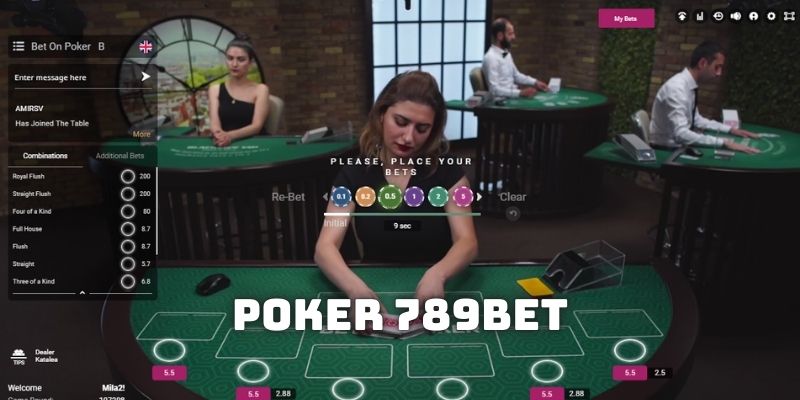 Hướng Dẫn Chơi Poker 789BET - Cách Lật Bài Qua 4 Vòng Game